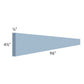 RTA Sky Blue Shaker 96" Toe Kick - Cut Molding into a 5ft and 3ft Sections