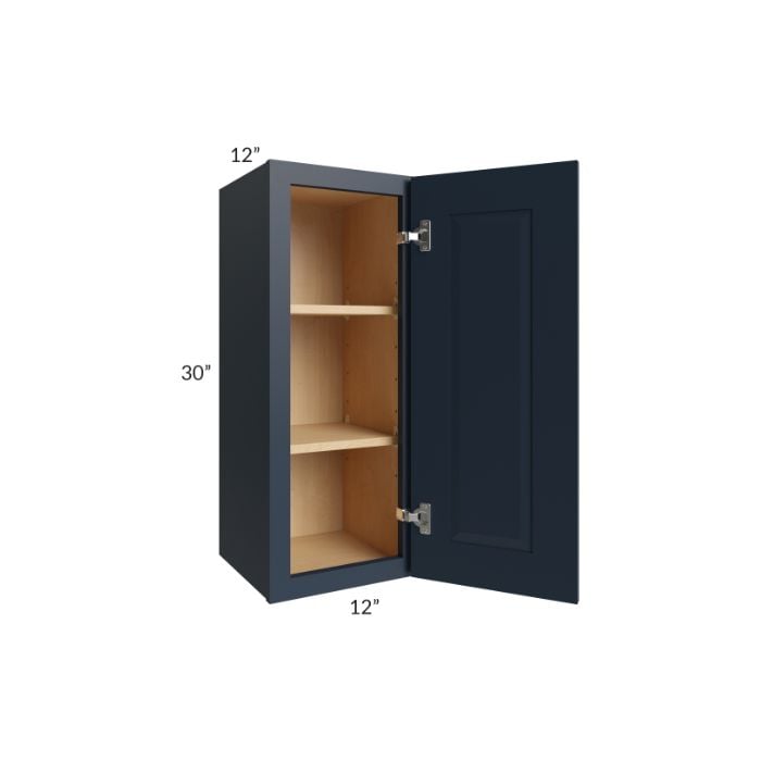 RTA Southport Blue Shaker 12" x 30" Wall Cabinet