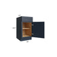RTA Southport Blue Shaker 18" Base Cabinet with 2 Decorative End Panels and 1 Roll Out Tray