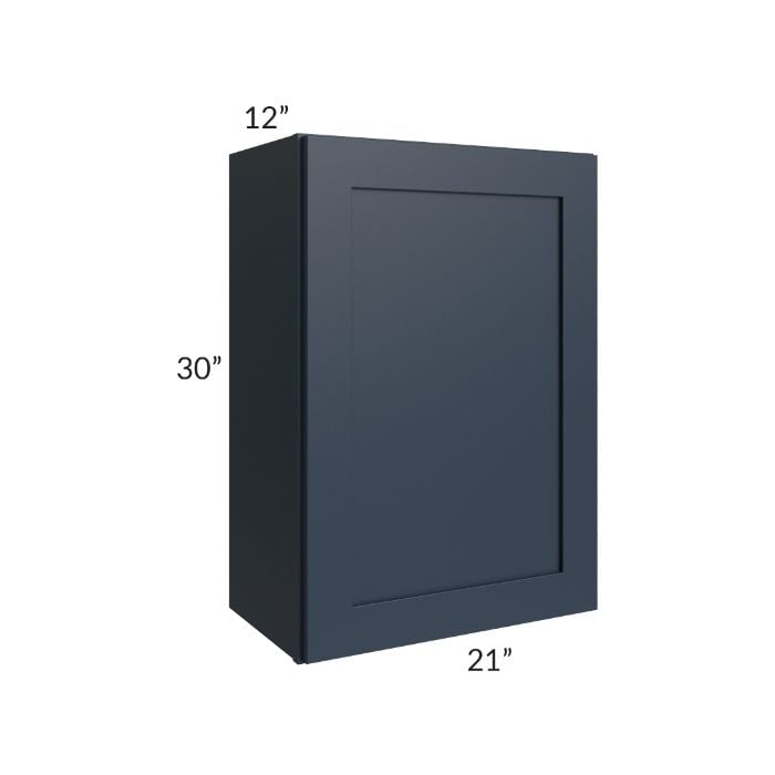 RTA Southport Blue Shaker 21" x 30" Wall Cabinet