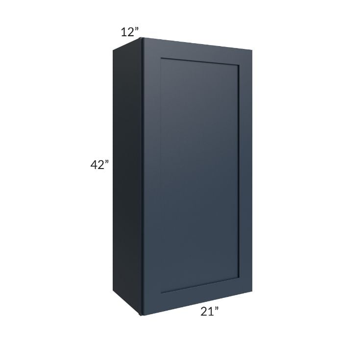 RTA Southport Blue Shaker 21" x 42" Wall Cabinet