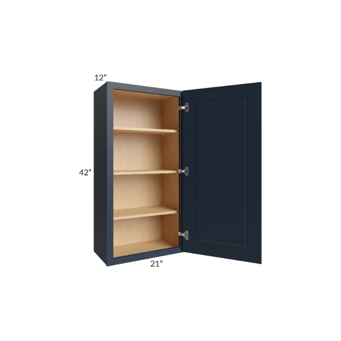 RTA Southport Blue Shaker 21" x 42" Wall Cabinet
