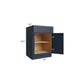 RTA Southport Blue Shaker 24" Base Cabinet with Pot and Pan Roll Out Kit