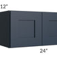 RTA Southport Blue Shaker 24" x 12" Wall Cabinet