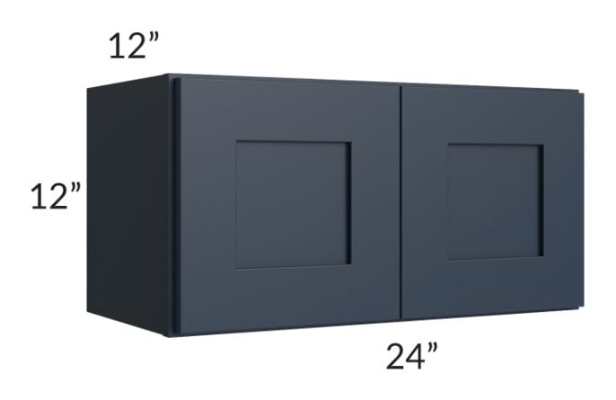 RTA Southport Blue Shaker 24" x 12" Wall Cabinet