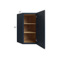 RTA Southport Blue Shaker 24" x 36" Wall Diagonal Corner Cabinet with 1 Decorative End Panel
