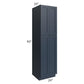 RTA Southport Blue Shaker 24" x 90" Wall Pantry