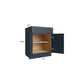 RTA Southport Blue Shaker 27" Base Cabinet with Pot and Pan Roll Out Kit