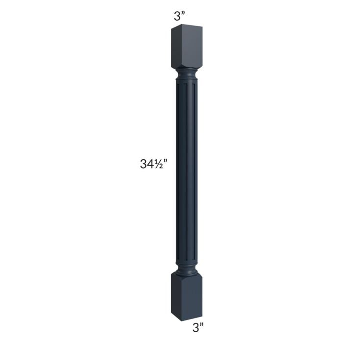 RTA Southport Blue Shaker 3" x 3" Turned Post