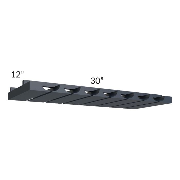 RTA Southport Blue Shaker 30" Glass Rack