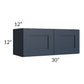 RTA Southport Blue Shaker 30" x 12" Wall Cabinet