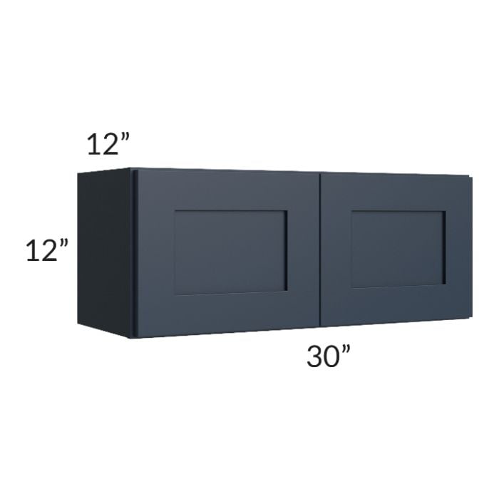 RTA Southport Blue Shaker 30" x 12" Wall Cabinet