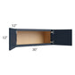 RTA Southport Blue Shaker 30" x 12" Wall Cabinet