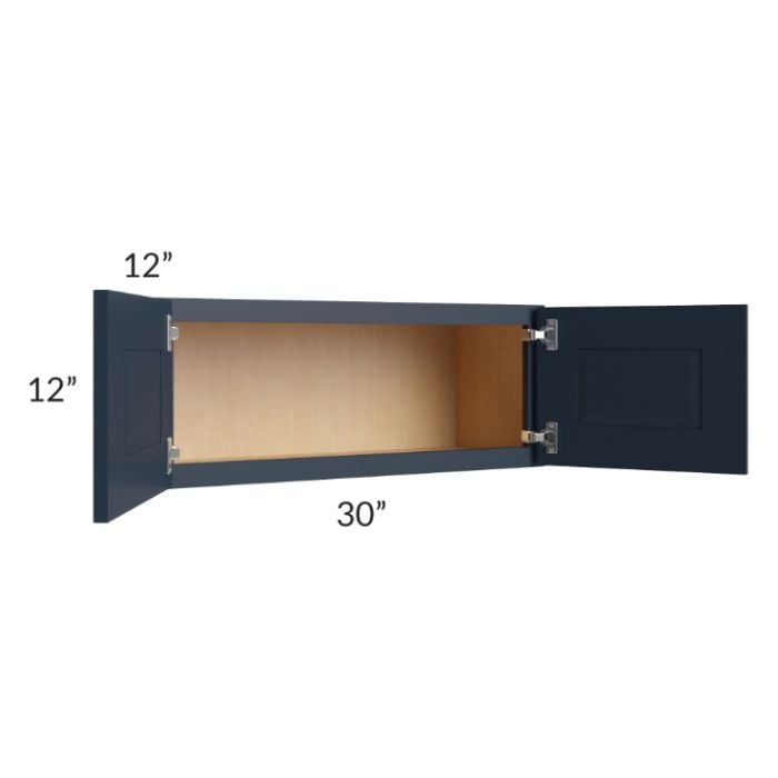 RTA Southport Blue Shaker 30" x 12" Wall Cabinet