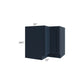 RTA Southport Blue Shaker 36" Corner Base Cabinet (Trays sold separately for a Lazy Susan application) with 2 Decorative End Panels