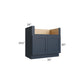 RTA Southport Blue Shaker 36" Farm Sink Base Cabinet