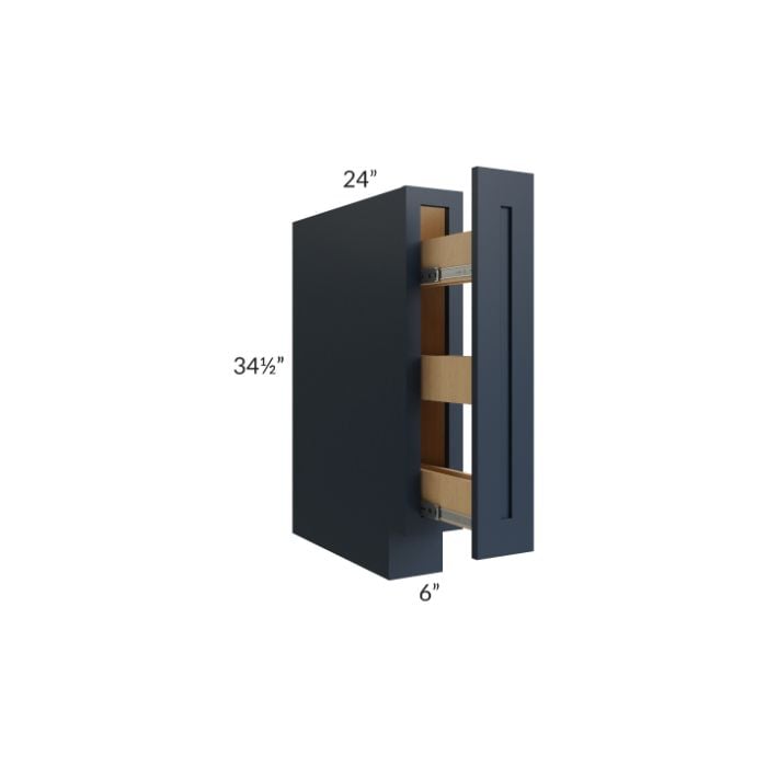 RTA Southport Blue Shaker 6" Spice Base Cabinet