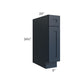 RTA Southport Blue Shaker 9" Base Cabinet