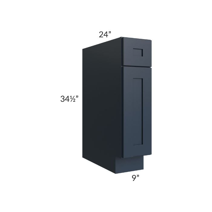 RTA Southport Blue Shaker 9" Base Cabinet