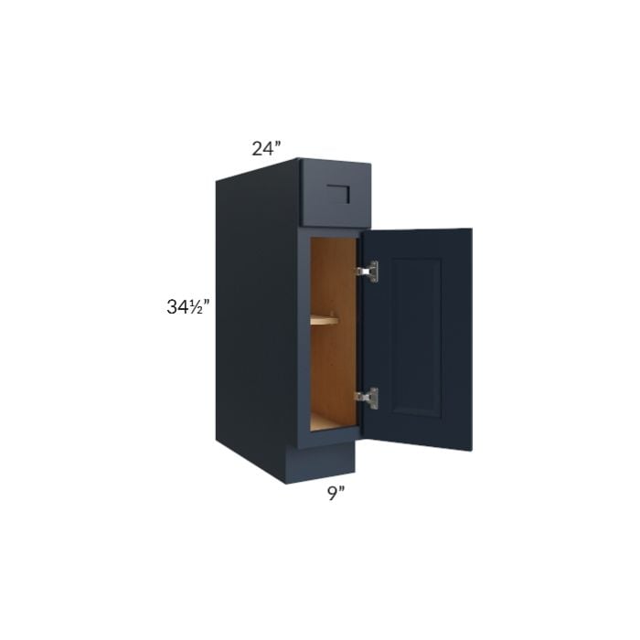 RTA Southport Blue Shaker 9" Base Cabinet
