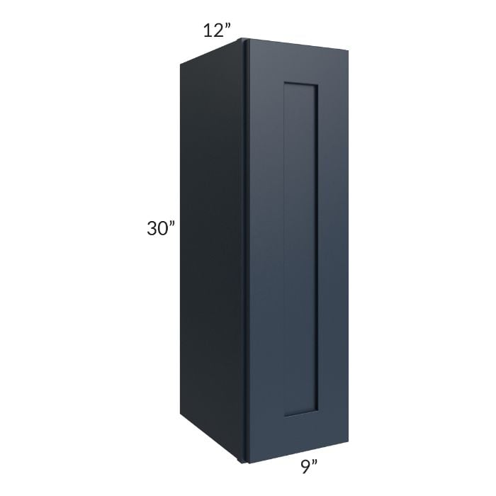 RTA Southport Blue Shaker 9" x 30" Wall Cabinet