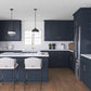 RTA Southport Blue Shaker 9" x 30" Wall Cabinet