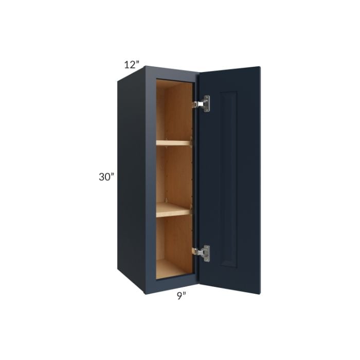 RTA Southport Blue Shaker 9" x 30" Wall Cabinet