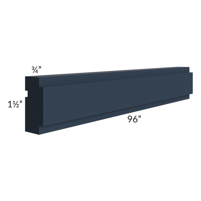 RTA Southport Blue Shaker 96" Square Chair Rail Molding