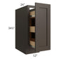 RTA Southport Espresso Shaker 12" Spice Base Cabinet