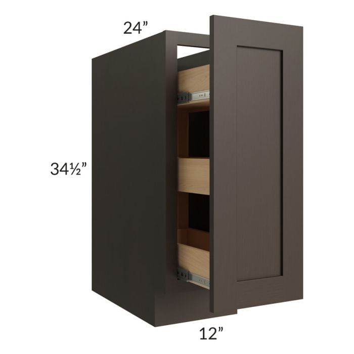 RTA Southport Espresso Shaker 12" Spice Base Cabinet