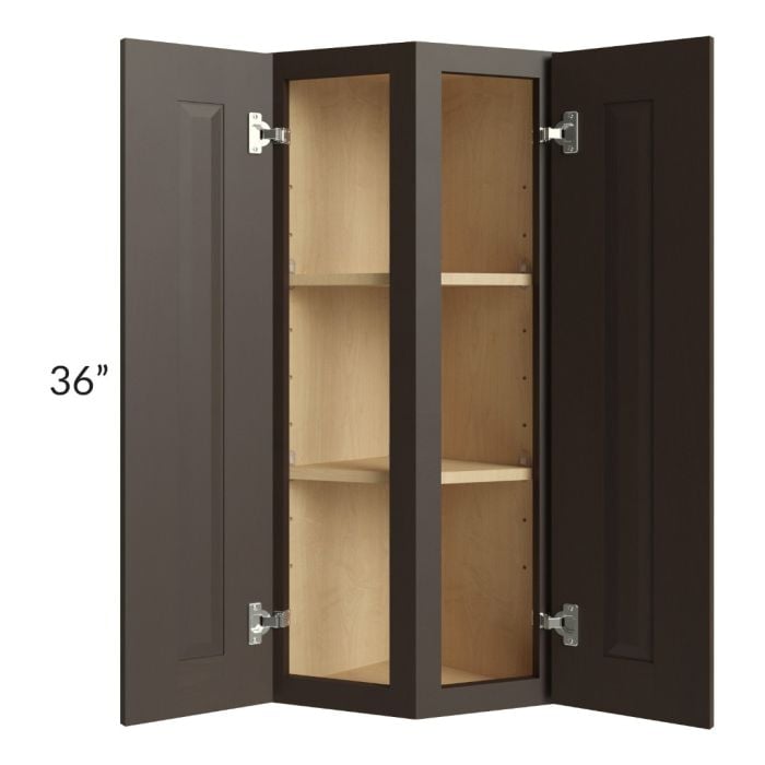 RTA Southport Espresso Shaker 12" x 36" Wall End Cabinet