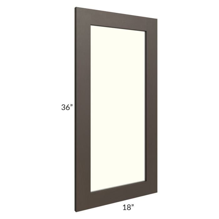 RTA Southport Espresso Shaker 18" x 36" Glass Door Only