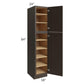 RTA Southport Espresso Shaker 18" x 84" Wall Pantry