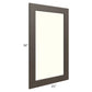 RTA Southport Espresso Shaker 21" x 36" Glass Door Only