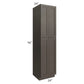 RTA Southport Espresso Shaker 24" x 96" Wall Pantry with 2 Sides Decorative End Panels
