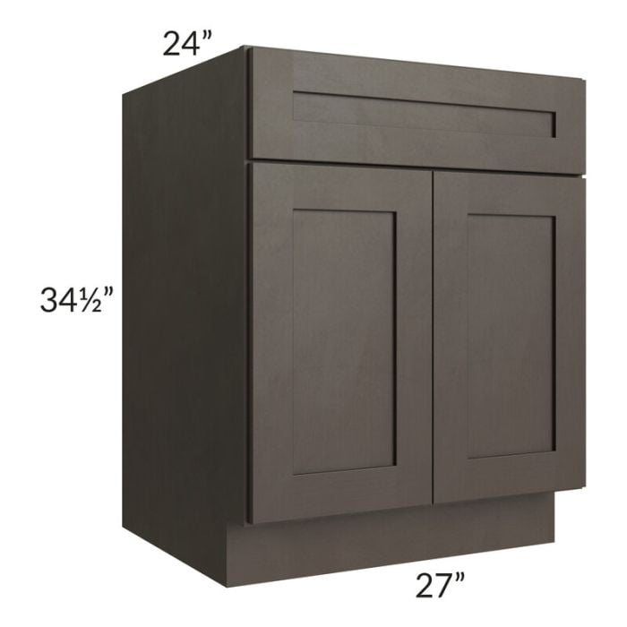 RTA Southport Espresso Shaker 27" Base Cabinet with 1 Roll Out Tray