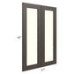 RTA Southport Espresso Shaker 27" x 42" Glass Doors Only