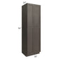 RTA Southport Espresso Shaker 30" x 96" Wall Pantry with 4 Roll Out Trays