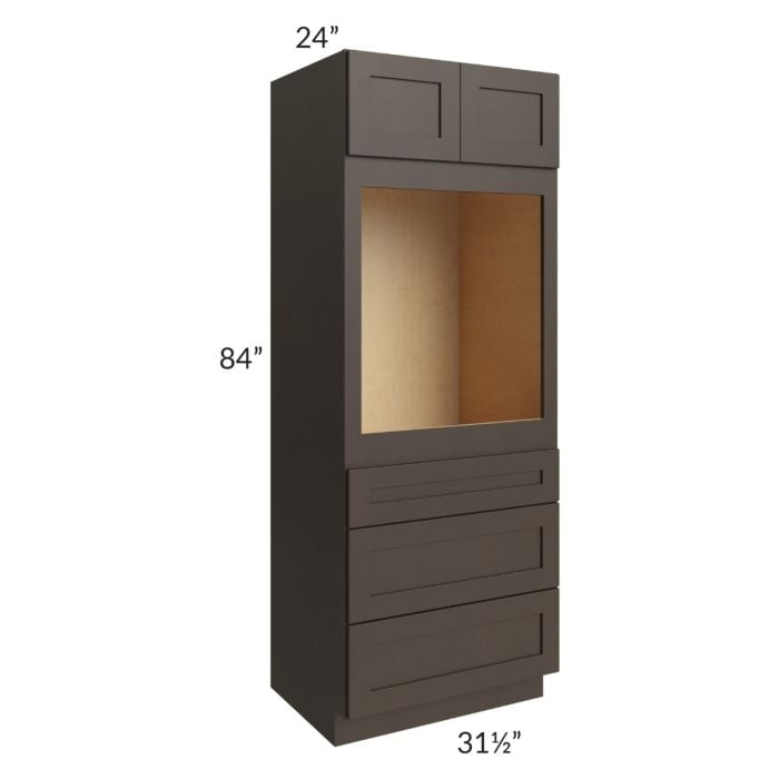 RTA Southport Espresso Shaker 31.5" x 84" Oven Cabinet