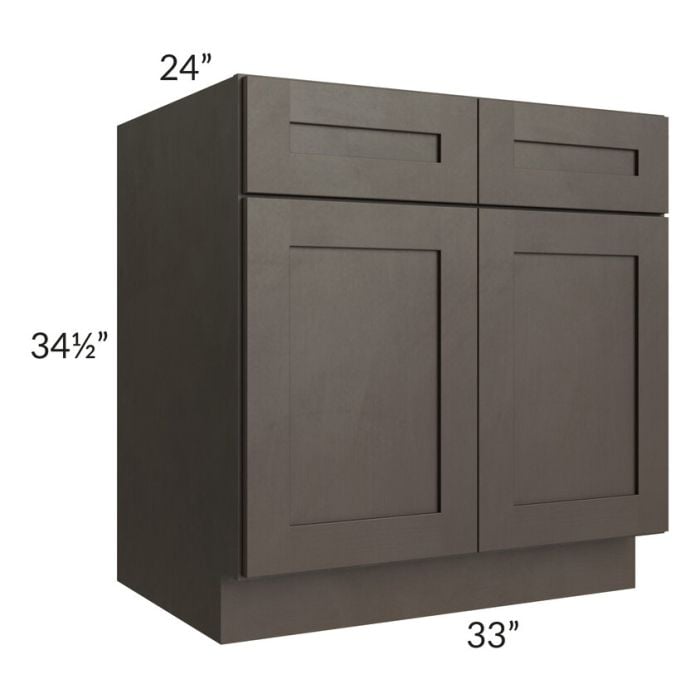 RTA Southport Espresso Shaker 33" Sink Base Cabinet