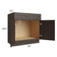 RTA Southport Espresso Shaker 33" Sink Base Cabinet