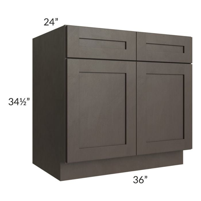 RTA Southport Espresso Shaker 36" Sink Base Cabinet