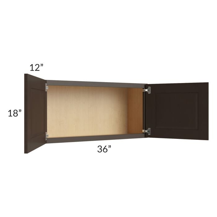 RTA Southport Espresso Shaker 36" x 18" Wall Cabinet