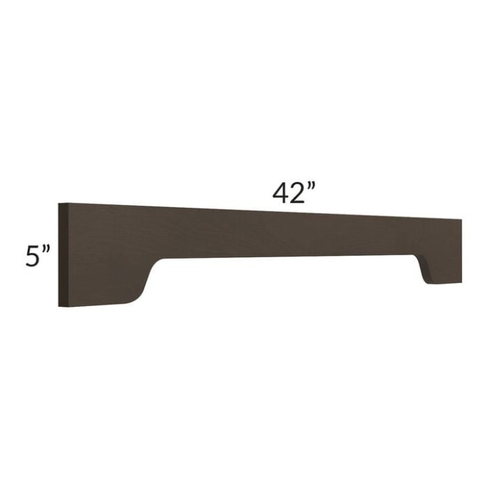 RTA Southport Espresso Shaker 42" Arched Valance
