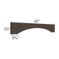 RTA Southport Espresso Shaker 42" Shaker Valance