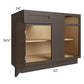 RTA Southport Espresso Shaker 45" Blind Base Cabinet with 1 Decorative End Panel