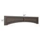 RTA Southport Espresso Shaker 60" Raised Panel Door Valance