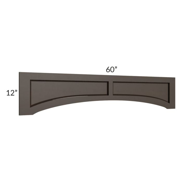 RTA Southport Espresso Shaker 60" Raised Panel Door Valance