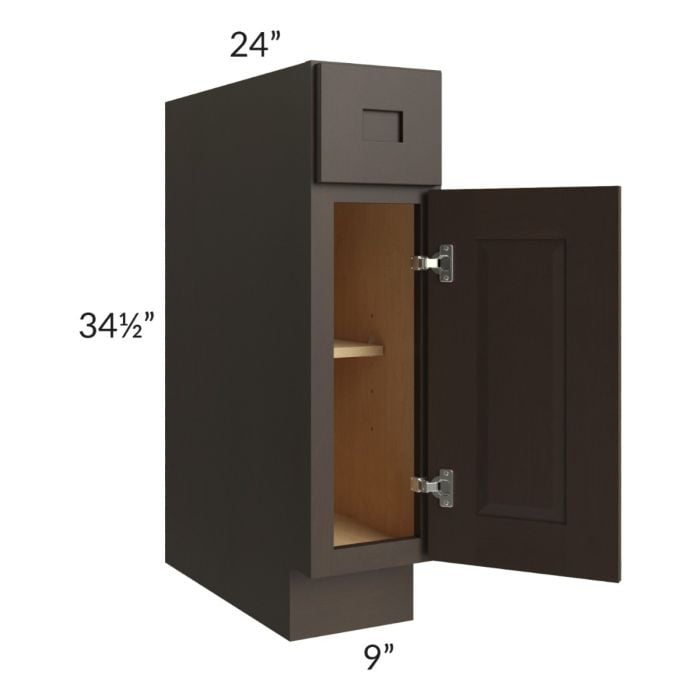 RTA Southport Espresso Shaker 9" Base Cabinet