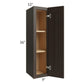 RTA Southport Espresso Shaker 9" x 36" Wall Cabinet
